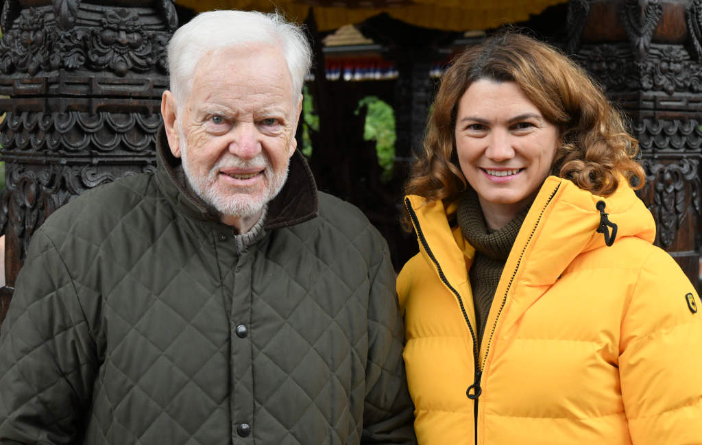 Heribert Wirth mit Landrätin und Kreisverbandsvorsitzenden Tanja Schweiger