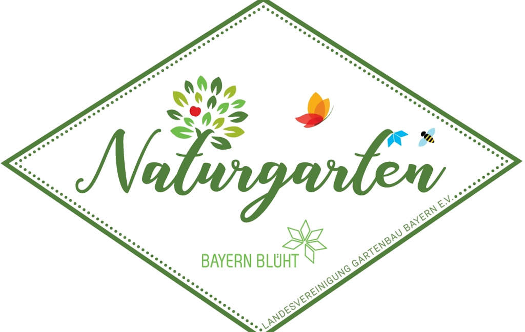 Plakette "Naturgarten - Bayern blüht!"